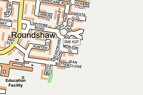 SM6 9GP map - OS OpenMap – Local (Ordnance Survey)