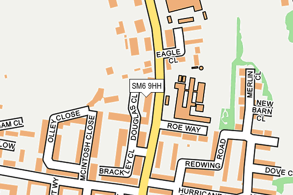 SM6 9HH map - OS OpenMap – Local (Ordnance Survey)
