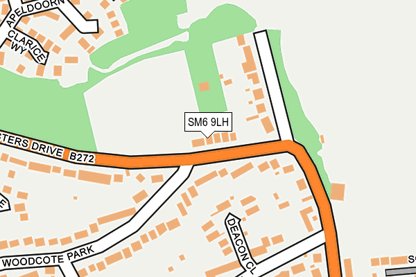 SM6 9LH map - OS OpenMap – Local (Ordnance Survey)