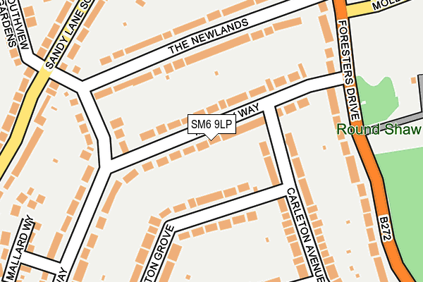 SM6 9LP map - OS OpenMap – Local (Ordnance Survey)
