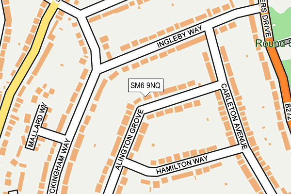 SM6 9NQ map - OS OpenMap – Local (Ordnance Survey)