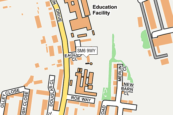 SM6 9WY map - OS OpenMap – Local (Ordnance Survey)