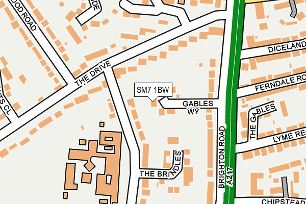 Map of GABLES WAY MANAGEMENT COMPANY LIMITED at local scale