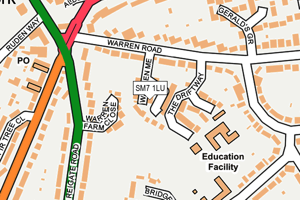 Map of JZ ROOFING LIMITED at local scale