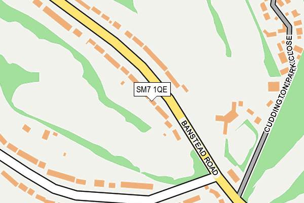 SM7 1QE map - OS OpenMap – Local (Ordnance Survey)