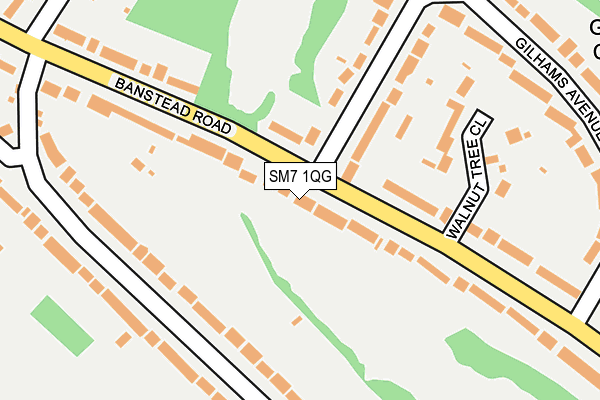 SM7 1QG map - OS OpenMap – Local (Ordnance Survey)