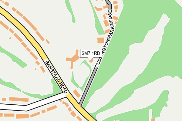 SM7 1RD map - OS OpenMap – Local (Ordnance Survey)