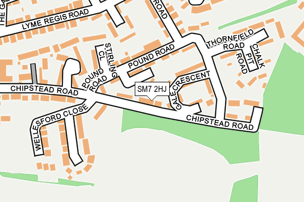 Map of HONEYWOOD SERVICES LTD at local scale