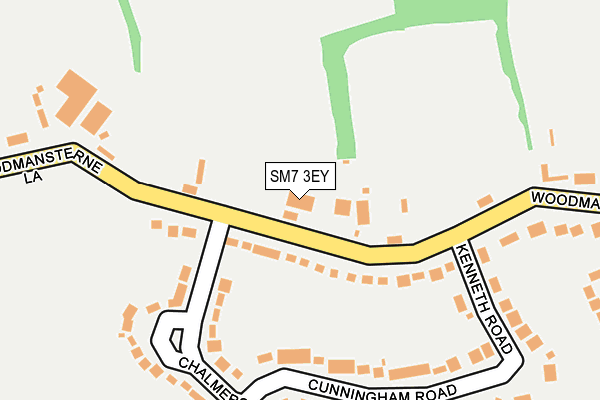 SM7 3EY map - OS OpenMap – Local (Ordnance Survey)