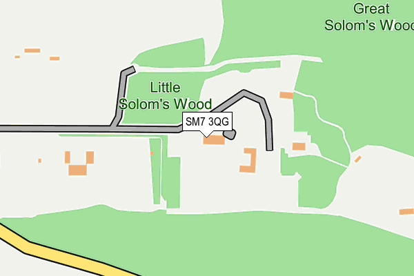 SM7 3QG map - OS OpenMap – Local (Ordnance Survey)