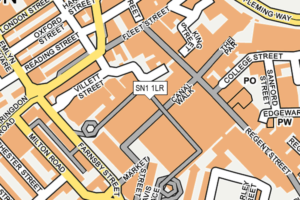 SN1 1LR map - OS OpenMap – Local (Ordnance Survey)