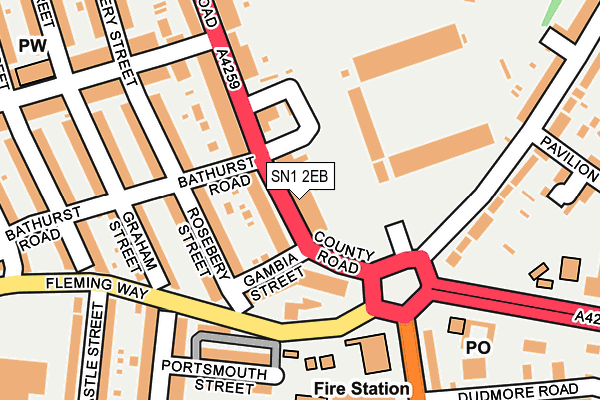 SN1 2EB map - OS OpenMap – Local (Ordnance Survey)