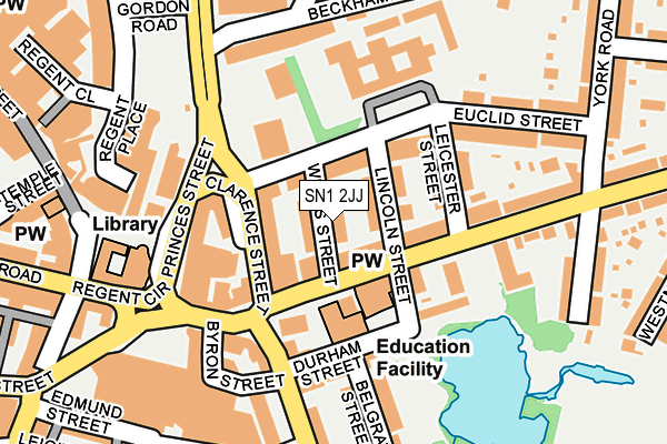 SN1 2JJ map - OS OpenMap – Local (Ordnance Survey)