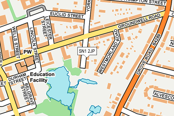 SN1 2JP map - OS OpenMap – Local (Ordnance Survey)