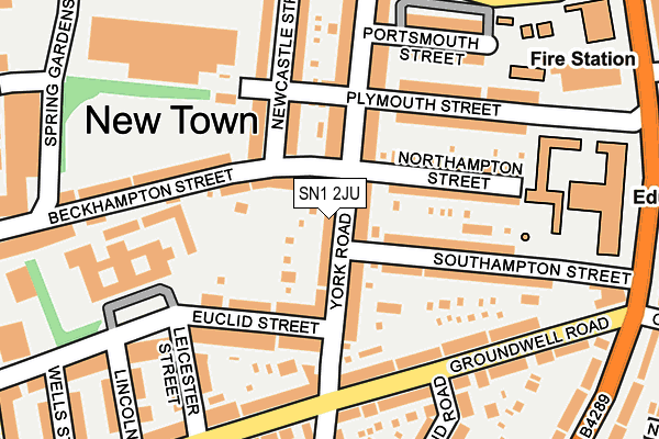 SN1 2JU map - OS OpenMap – Local (Ordnance Survey)