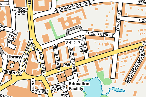 SN1 2LP map - OS OpenMap – Local (Ordnance Survey)