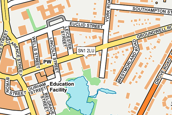 SN1 2LU map - OS OpenMap – Local (Ordnance Survey)