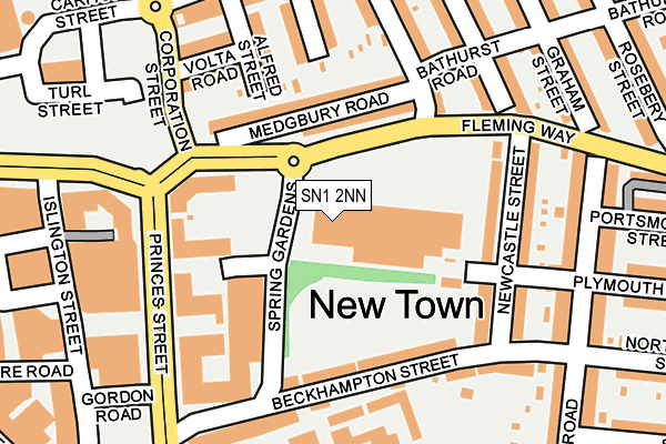 SN1 2NN map - OS OpenMap – Local (Ordnance Survey)