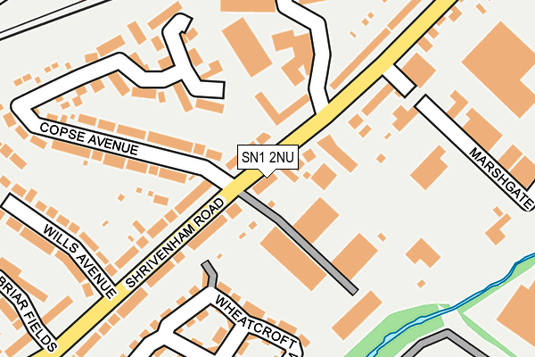 SN1 2NU map - OS OpenMap – Local (Ordnance Survey)
