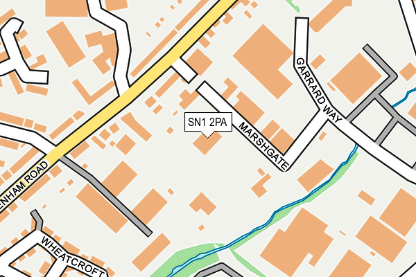 SN1 2PA map - OS OpenMap – Local (Ordnance Survey)