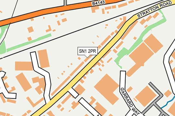 SN1 2PR map - OS OpenMap – Local (Ordnance Survey)