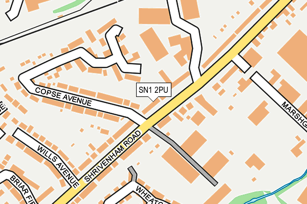 SN1 2PU map - OS OpenMap – Local (Ordnance Survey)