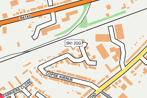 SN1 2QG map - OS OpenMap – Local (Ordnance Survey)