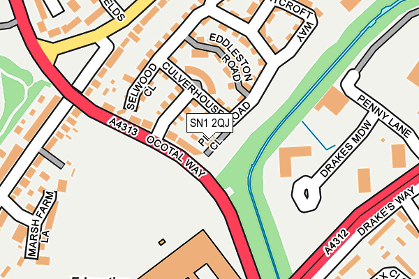 SN1 2QJ map - OS OpenMap – Local (Ordnance Survey)