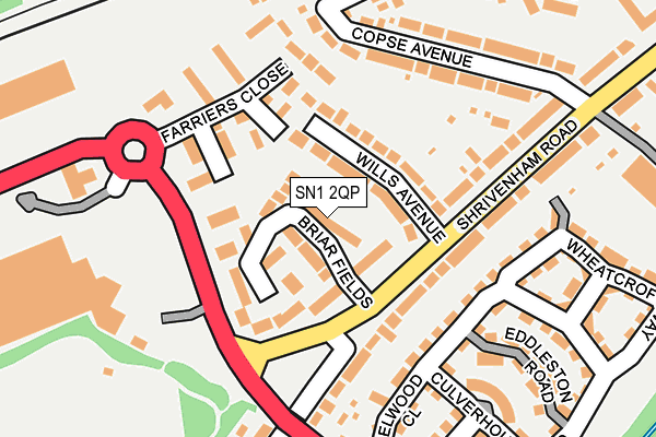 SN1 2QP map - OS OpenMap – Local (Ordnance Survey)