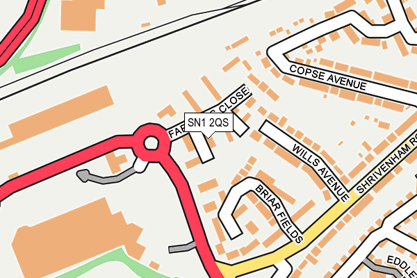 SN1 2QS map - OS OpenMap – Local (Ordnance Survey)