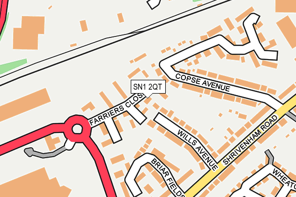 SN1 2QT map - OS OpenMap – Local (Ordnance Survey)