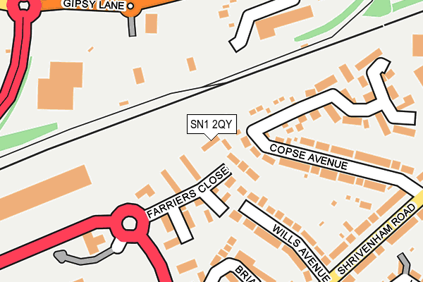 SN1 2QY map - OS OpenMap – Local (Ordnance Survey)