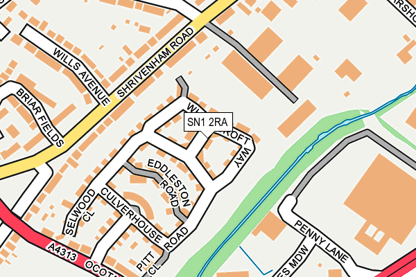 SN1 2RA map - OS OpenMap – Local (Ordnance Survey)