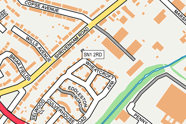 SN1 2RD map - OS OpenMap – Local (Ordnance Survey)