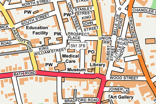 SN1 3FB map - OS OpenMap – Local (Ordnance Survey)