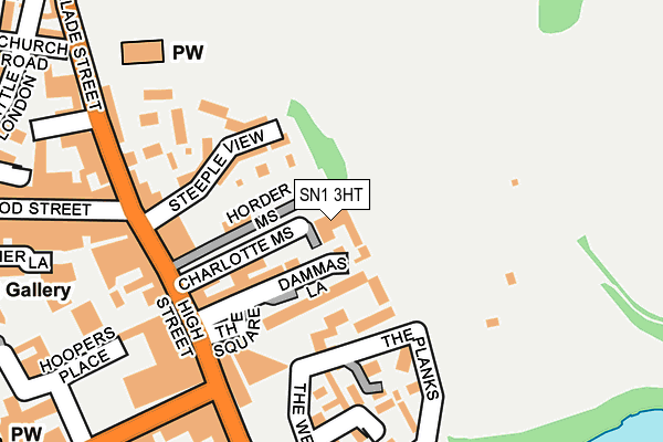 SN1 3HT map - OS OpenMap – Local (Ordnance Survey)