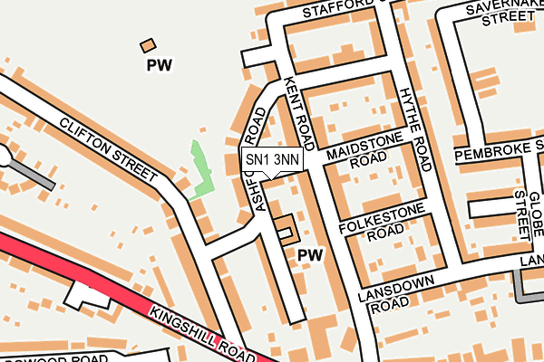 SN1 3NN map - OS OpenMap – Local (Ordnance Survey)