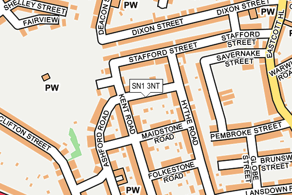 SN1 3NT map - OS OpenMap – Local (Ordnance Survey)