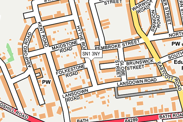 SN1 3NY map - OS OpenMap – Local (Ordnance Survey)