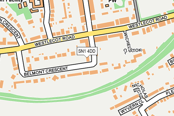SN1 4DD map - OS OpenMap – Local (Ordnance Survey)