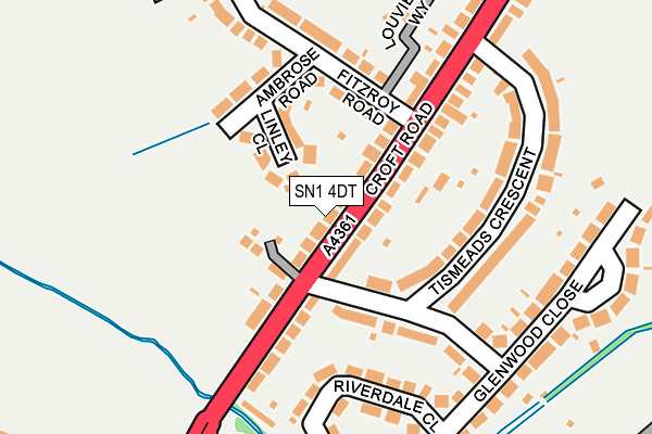 SN1 4DT map - OS OpenMap – Local (Ordnance Survey)