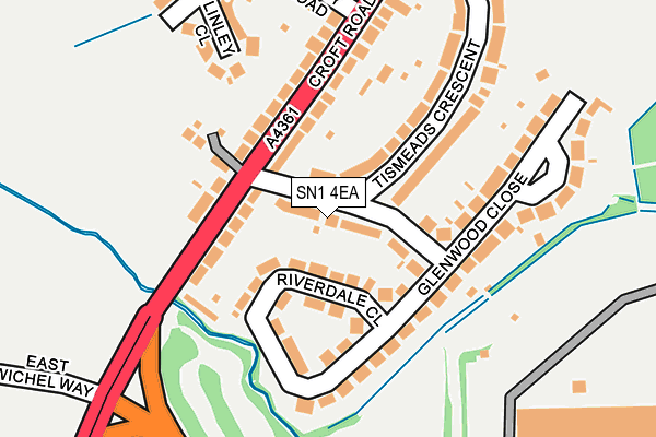 SN1 4EA map - OS OpenMap – Local (Ordnance Survey)