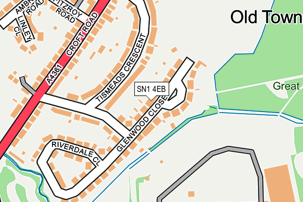 SN1 4EB map - OS OpenMap – Local (Ordnance Survey)