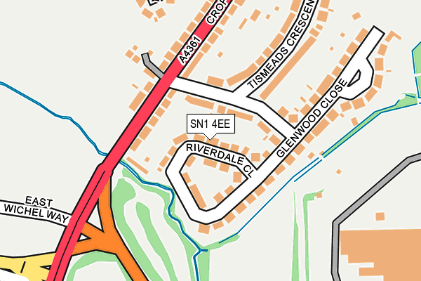 SN1 4EE map - OS OpenMap – Local (Ordnance Survey)