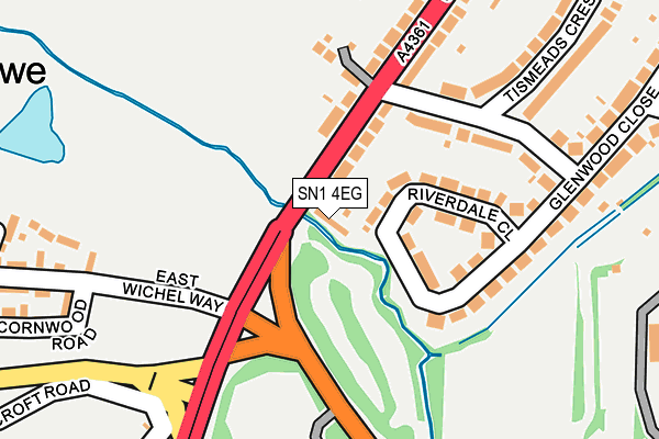 SN1 4EG map - OS OpenMap – Local (Ordnance Survey)