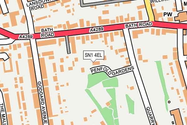 SN1 4EL map - OS OpenMap – Local (Ordnance Survey)