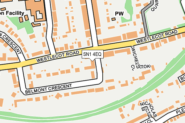 SN1 4EQ map - OS OpenMap – Local (Ordnance Survey)