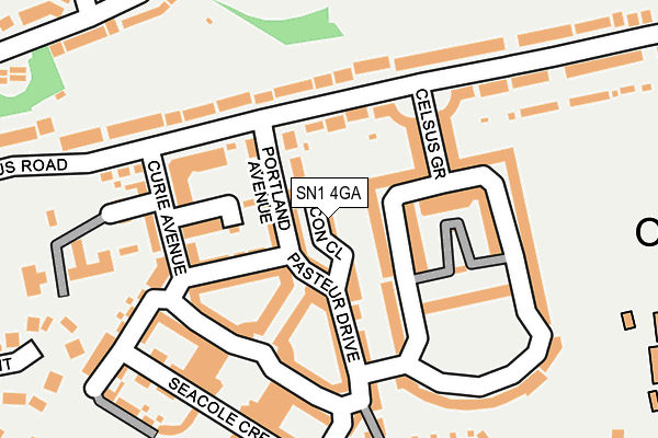 SN1 4GA map - OS OpenMap – Local (Ordnance Survey)