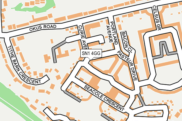 SN1 4GG map - OS OpenMap – Local (Ordnance Survey)