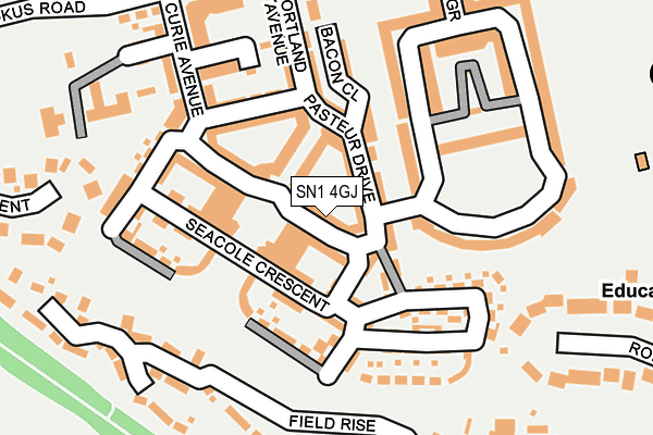 SN1 4GJ map - OS OpenMap – Local (Ordnance Survey)